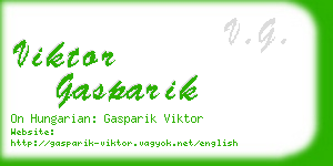 viktor gasparik business card